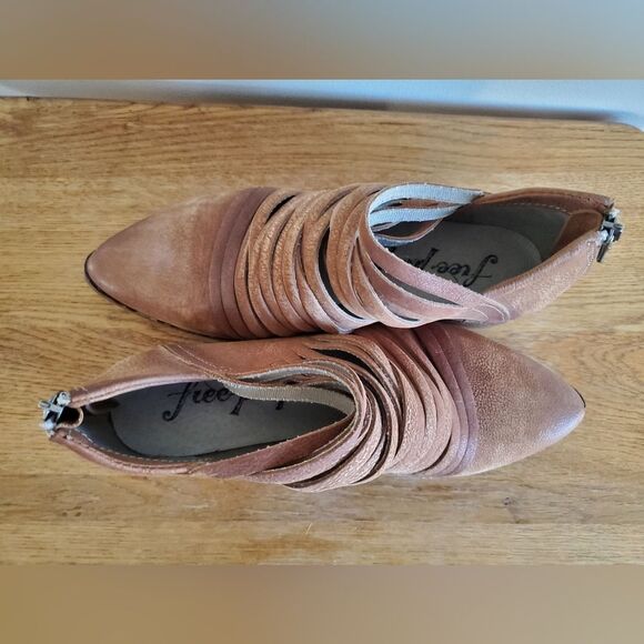 Free People Women's Tan Ankle Leather Shoes Womens Size 36 - Picture 13 of 13